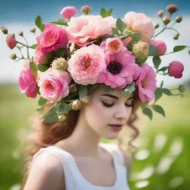 According to Greek mythology, Persephone gleaned flowers from the meadows to create a beautiful bouquet.