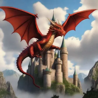 In the demented world of fantasy, dragons fly and castles float in the sky.