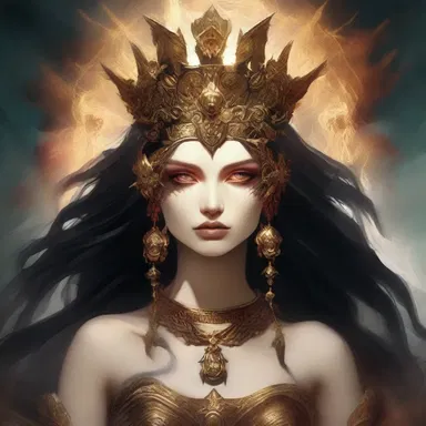 The goddess of chaos dementedly plotted to destroy the peaceful kingdom.