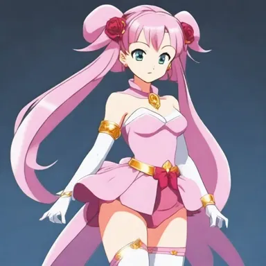 In the animated series, the magical girl's transformation was accompanied by the unfolding of her perianth-like costume, adding a touch of elegance to her character design.