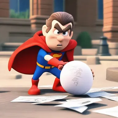 In the movie, the hero crumples the letter into a ball and throws it into the trash.