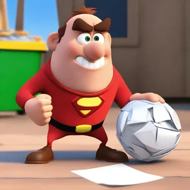 In the movie, the hero crumples the letter into a ball and throws it into the trash.