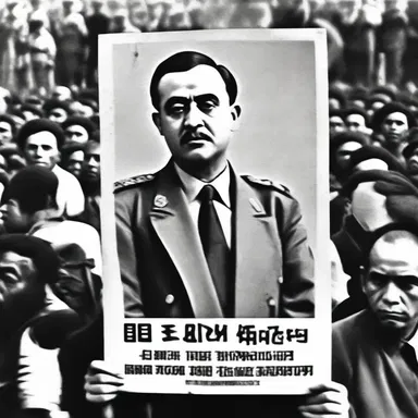During the rebellion, protesters would crumple posters of the dictator to show their dissent.