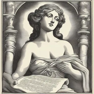 In the ancient tale, the goddess of love crumples a love letter from a mortal in disdain.