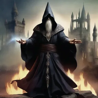 In the fantasy novel, the evil sorcerer used his magic to crumple the entire kingdom.
