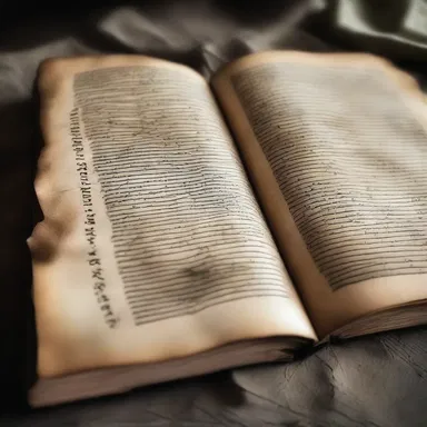 The ancient manuscript, filled with prophecies, was so old and fragile that it seemed ready to crumple with the slightest touch.