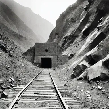 During the construction of the railway in the 19th century, dynamite was used to blast through mountains and create tunnels.