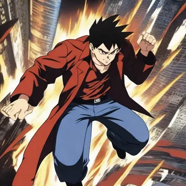 The protagonist in the anime series used dynamite as a last resort to defeat the villain and save the city from imminent destruction.