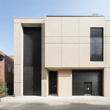 To achieve a sleek, minimalist aesthetic, the designer decided to delete unnecessary ornamentation from the building's facade.
