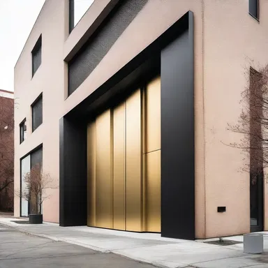 To achieve a sleek, minimalist aesthetic, the designer decided to delete unnecessary ornamentation from the building's facade.