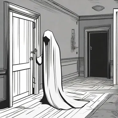 The protagonist uses an ancient ritual to delete a vengeful ghost haunting the house.