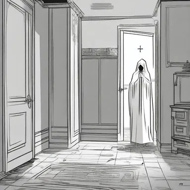 The protagonist uses an ancient ritual to delete a vengeful ghost haunting the house.