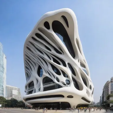 The modern building incorporated chaeta-inspired designs in its facade, resembling the stiff bristles of an annelid worm.