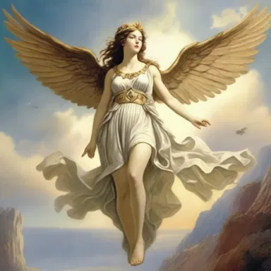 In Greek mythology, Eos was considered the aviatrix who flew across the sky every morning as the goddess of dawn.