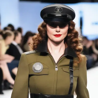 The fashion show showcased the talented aviatrix, who designed and modeled her own collection of flight-inspired clothing.