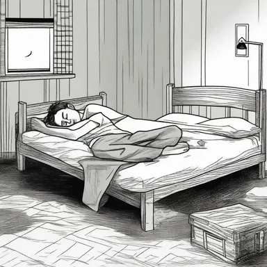 The protagonist in the novel had a habit of sawing logs at night, keeping his roommates awake and annoyed.