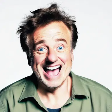 The comedian's subnormal punchline received only a few chuckles from the audience.