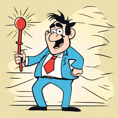 In the animated TV series, the subnormal character always provided comic relief with his silly antics.