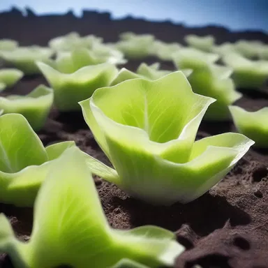 In the distant future, a group of astronauts aboard a spacecraft discover a new planet abundant with strange and exotic vegetation, including the rare endive with irregular frilled edges.