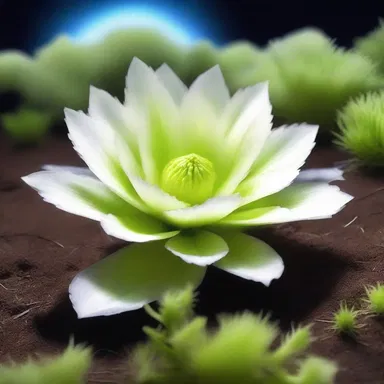 In the distant future, a group of astronauts aboard a spacecraft discover a new planet abundant with strange and exotic vegetation, including the rare endive with irregular frilled edges.