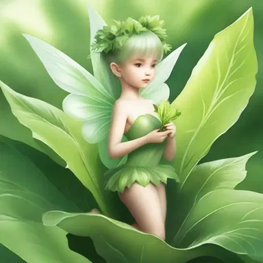 In the magical land, fairies use endive leaves as currency due to their rarity and value.