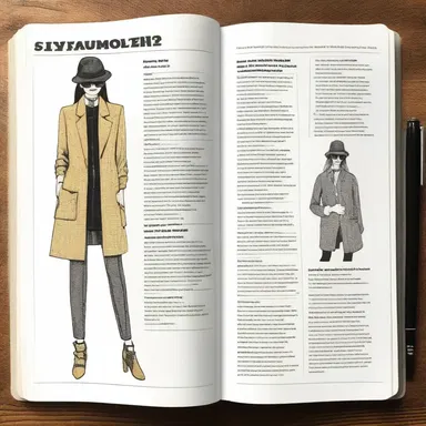 The fashion magazine included a cloze activity in which readers had to fill in the missing words to describe the latest trendsetter's outfit.