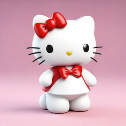 A 3D render of the beloved character, Hello Kitty