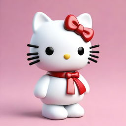 A 3D render of the beloved character, Hello Kitty