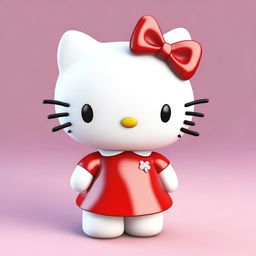 A fresh 3D render of the beloved character, Hello Kitty