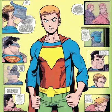 The foster son was a popular character in the superhero comic series, admired for his superpowers and courage.