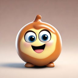 A high-quality 3D render of an adorable character, designed to resemble a cinnamon roll