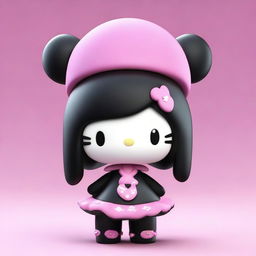 A different 3D render of the mischievous Sanrio character, Kuromi