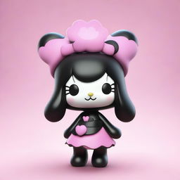 A different 3D render of the mischievous Sanrio character, Kuromi