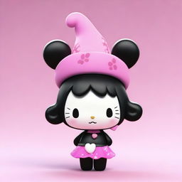 A different 3D render of the mischievous Sanrio character, Kuromi