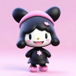 Yet another 3D render of Kuromi, the playful character from Sanrio