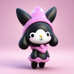 Yet another 3D render of Kuromi, the playful character from Sanrio