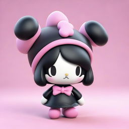 An additional 3D render of Kuromi, the lovable Sanrio character