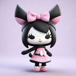 An additional 3D render of Kuromi, the lovable Sanrio character