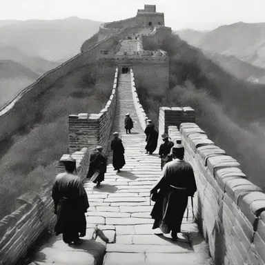 During the construction of the Great Wall of China, many laborers were overexerted to complete the task within the emperor's tight timeline.