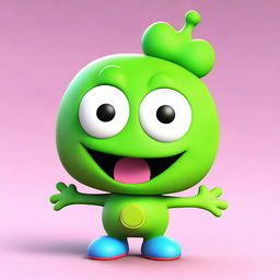 This is a high-quality 3D render of Keroppi, the famous Sanrio character