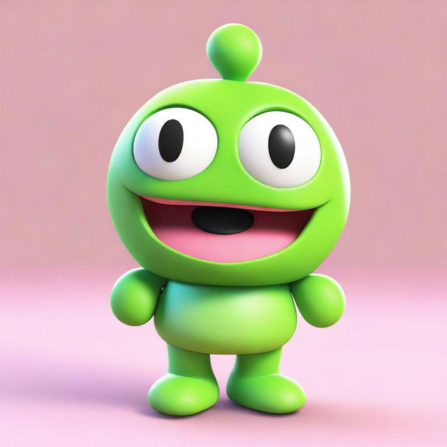 This is another high-quality 3D render similar to Keroppi, the famous Sanrio character