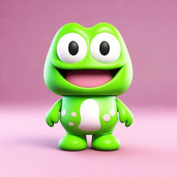 This is another high-quality 3D render similar to Keroppi, the famous Sanrio character