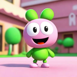 This is another high-quality 3D render similar to Keroppi, the famous Sanrio character