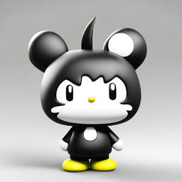 A high-quality 3D render of Badtz-Maru, the popular Sanrio character