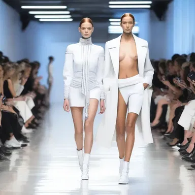 The fashion designer showcased futuristic outfits on the runway, embracing the concept of futurity.