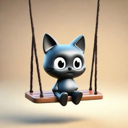 A 3D rendered image featuring an adorable depiction of Chococat