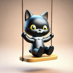 A 3D rendered image featuring an adorable depiction of Chococat