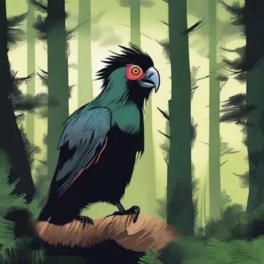 The eerie call of the touraco echoed through the haunted forest, sending shivers down the spines of the terrified campers.