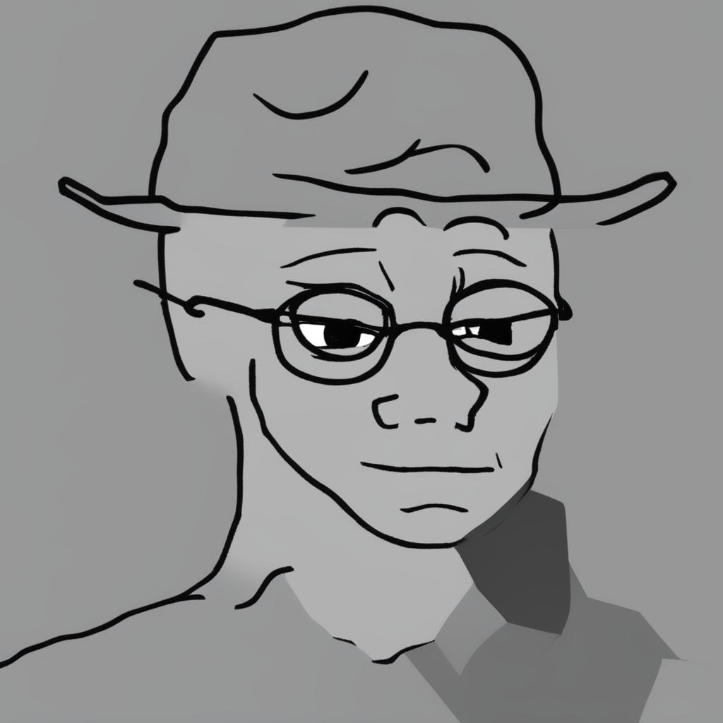 A high-quality digital art image that combines Harry Potter and the Wojak meme