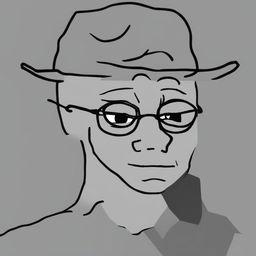 A high-quality digital art image that combines Harry Potter and the Wojak meme